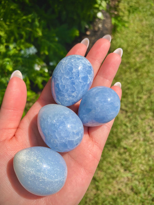 Blue Calcite Egg